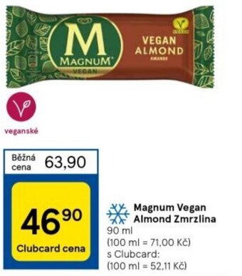 Tesco Magnum Vegan Almond Zmrzlina nabídka
