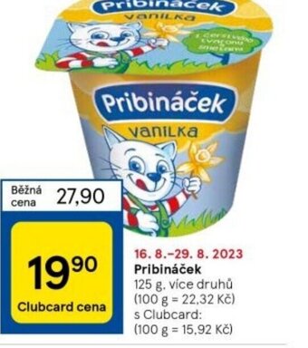 Tesco Pribináček nabídka