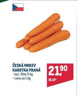 Makro Mrkev karotka nabídka