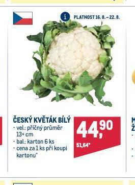 Makro Květák bílý nabídka