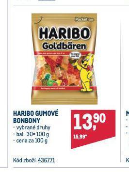 Makro Haribo gumové bonbony nabídka