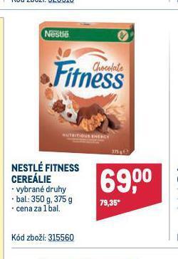 Makro Nestlé fitness cereálie nabídka