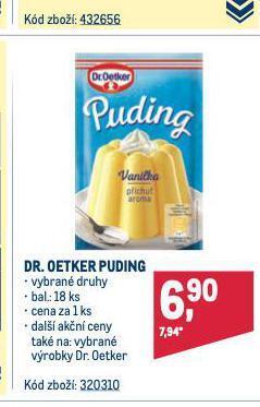 Makro Dr. oetker puding nabídka