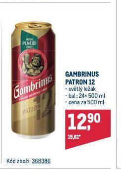 Makro Pivo gambrinus nabídka