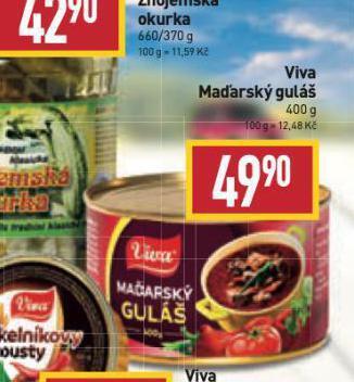 Billa Viva maďarský guláš nabídka