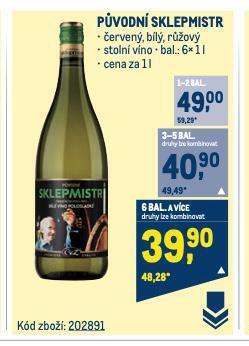 Makro Původní sklepmistr nabídka