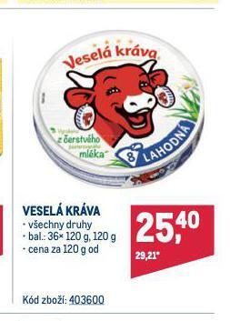 Makro Veselá kráva sýr nabídka