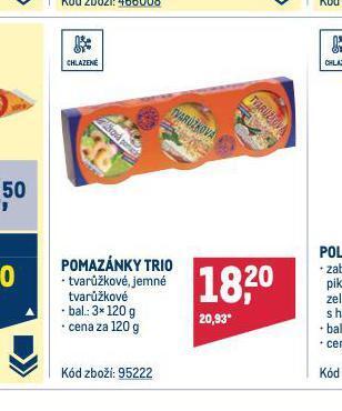 Makro Pomazánky trio nabídka