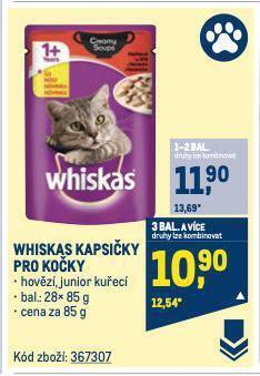 Makro Whiskas kapsičky pro kočky nabídka