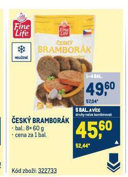 Makro Český bramborák nabídka