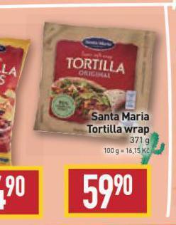 Billa Santa maria tortilla wrap nabídka