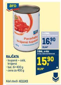 Makro Rajčata nabídka