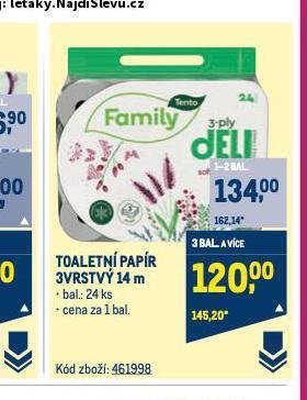 Makro Tento toaletní papír nabídka