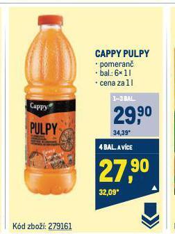 Makro Cappy pulpy nabídka