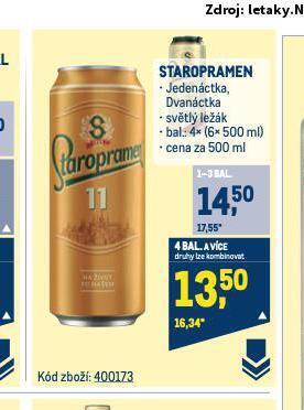 Makro Pivo staropramen nabídka