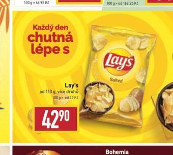 Billa Lay's chipsy nabídka