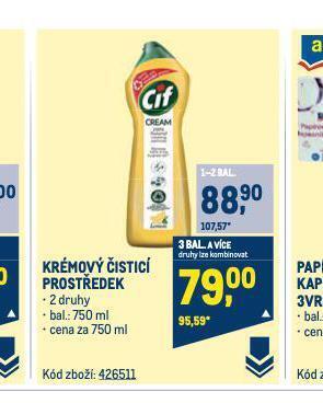 Makro Cif krémový čisticí prostředek nabídka