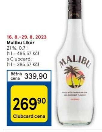 Tesco MALIBU Liker nabídka
