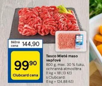 Tesco Tesco mleté maso vepřové nabídka