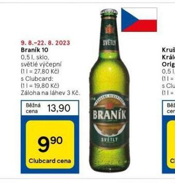 Tesco Pivo braník nabídka