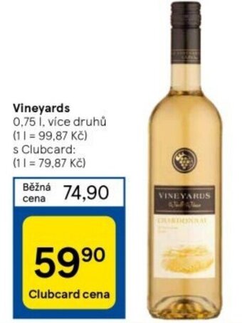 Tesco Vineyards 0,75 l nabídka