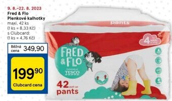 Tesco Fred & Flo Plenkové kalhotky nabídka