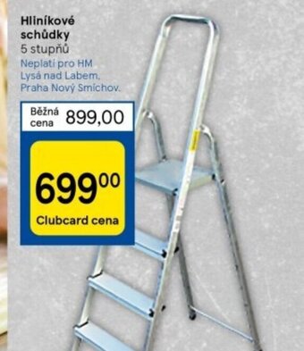 Tesco Hliníkové schůdky 5 stupňů nabídka