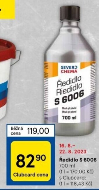 Tesco Ředidlo Riedidlo S 6006 nabídka