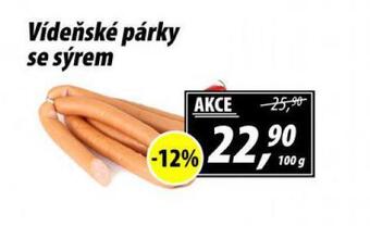 ZEMAN Vídeňské párky se sýrem nabídka