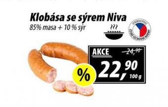 ZEMAN Klobása se sýrem niva nabídka