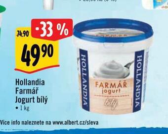 Albert Hollandia farmář jogurt nabídka