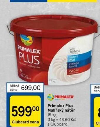 Tesco Primalex plus malířský nátěr nabídka