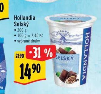 Albert Hollandia selský jogurt nabídka