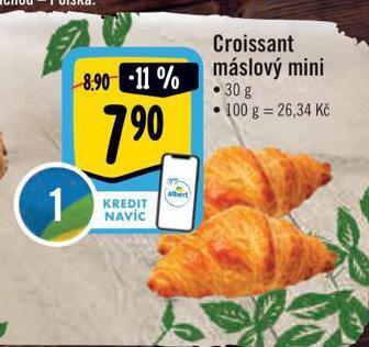 Albert Croissant máslový nabídka