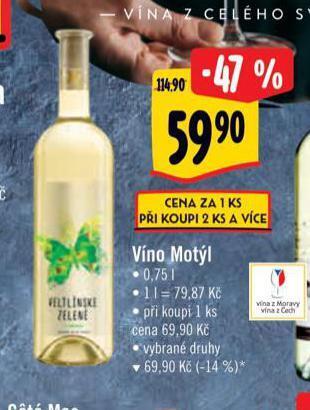 Albert Víno motýl nabídka