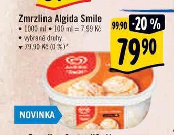 Albert Zmrzlina algida smile nabídka