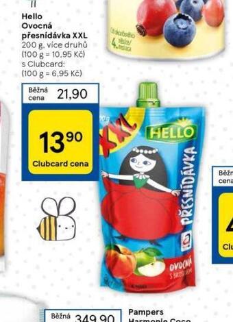 Tesco Hello ovocná přesnídávka xxl nabídka