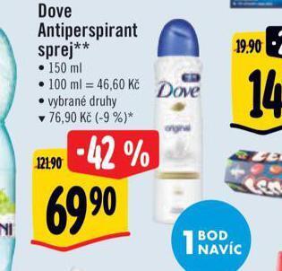 Albert Dove antiperspirant nabídka