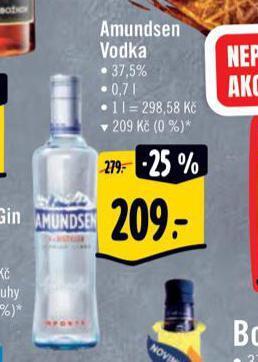 Albert Amundsen vodka nabídka