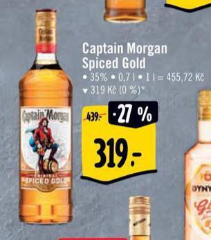 Albert Captain morgan spiced gold nabídka