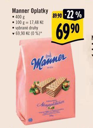 Albert Manner oplatky nabídka