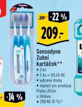 Albert Sensodyne zubní kartáček nabídka
