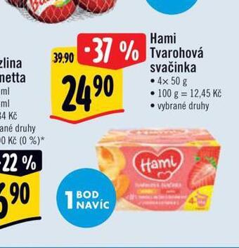 Albert Hami tvarohová svačinka nabídka