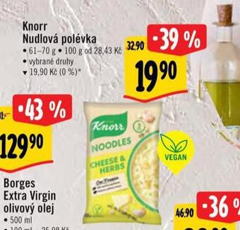 Albert Knorr nudlová polévka nabídka