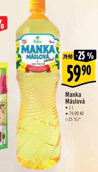 Albert Manka máslová nabídka