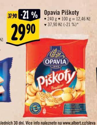Albert Opavia piškoty nabídka