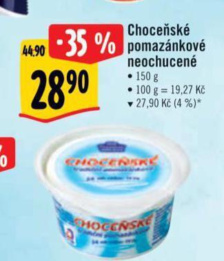 Albert Choceňské pomazánkové neochucené nabídka