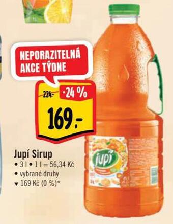 Albert Jupí sirup nabídka