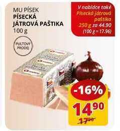 Flop Písecká játrová paštika 100 g nabídka