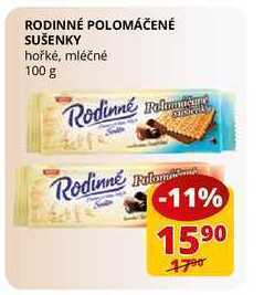 Flop Rodinné polomáčené sušenky hořké, mléčné 100 g nabídka